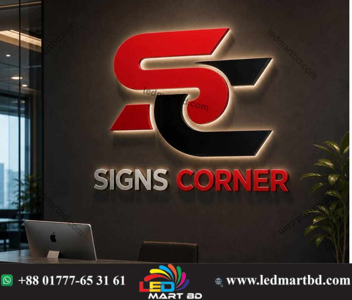 Stand out with 3D LED signage featuring intense lighting and SS letter signs, engineered for long-lasting performance and high-visibility branding.
