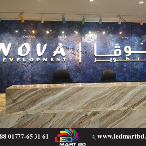 Dhaka’s demand for standout branding meets its match in a Golden Acrylic Office Name Plate, delivering bold visibility, durability, and refined warmth.